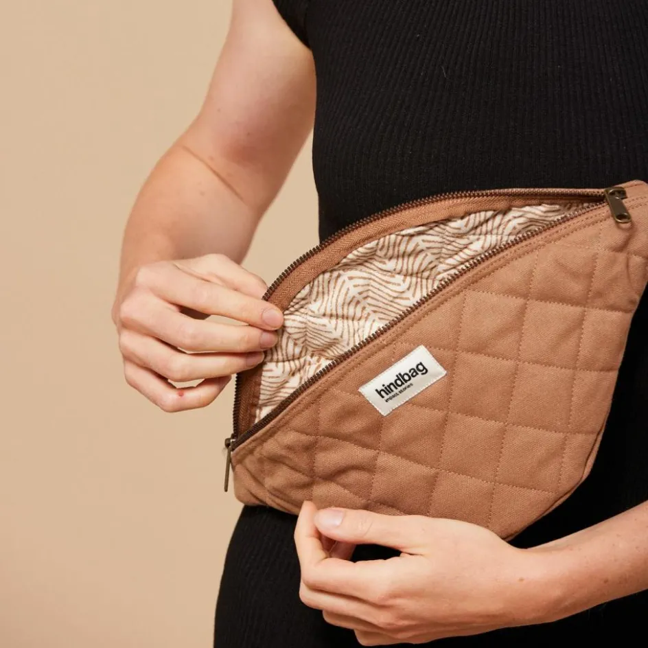 Sac banane Olivia matelassé Cannelle|Hindbag New