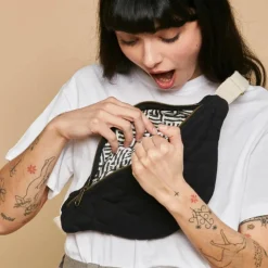 Sac banane Olivia matelassé Noir|Hindbag Best