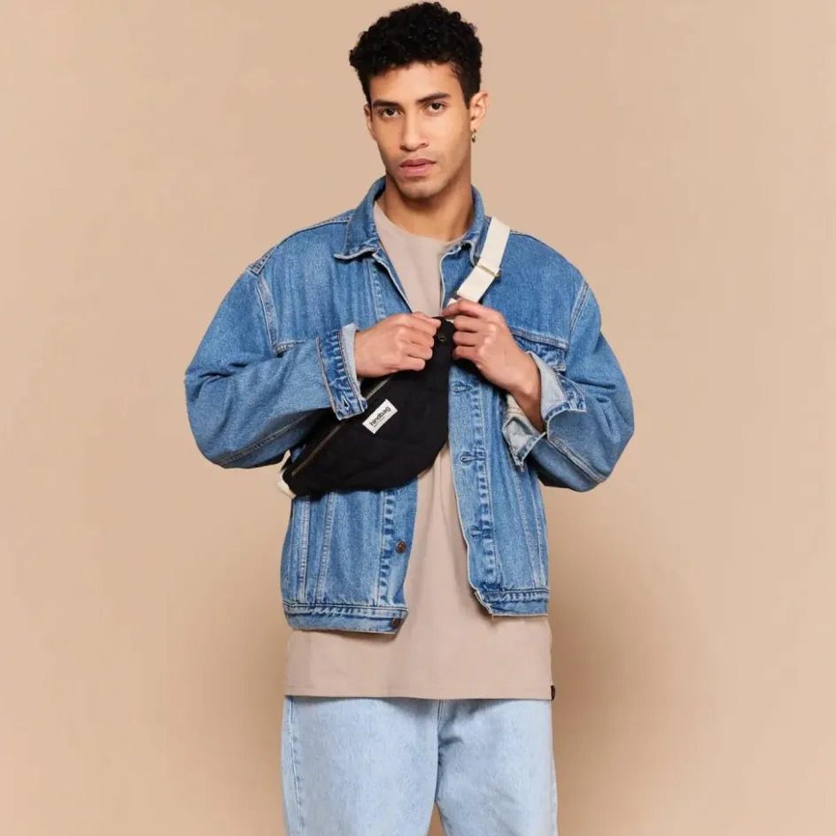 Sac banane Olivia matelassé Noir|Hindbag Best