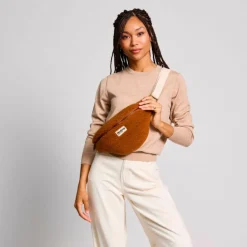 Discount Hindbag Sac banane Olivia Teddy Brun