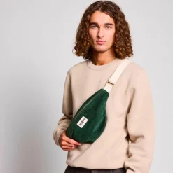 Hot Hindbag Sac banane Olivia Velours Sapin