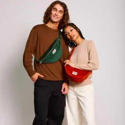 Best Hindbag Sac banane Olivia Velours Brique