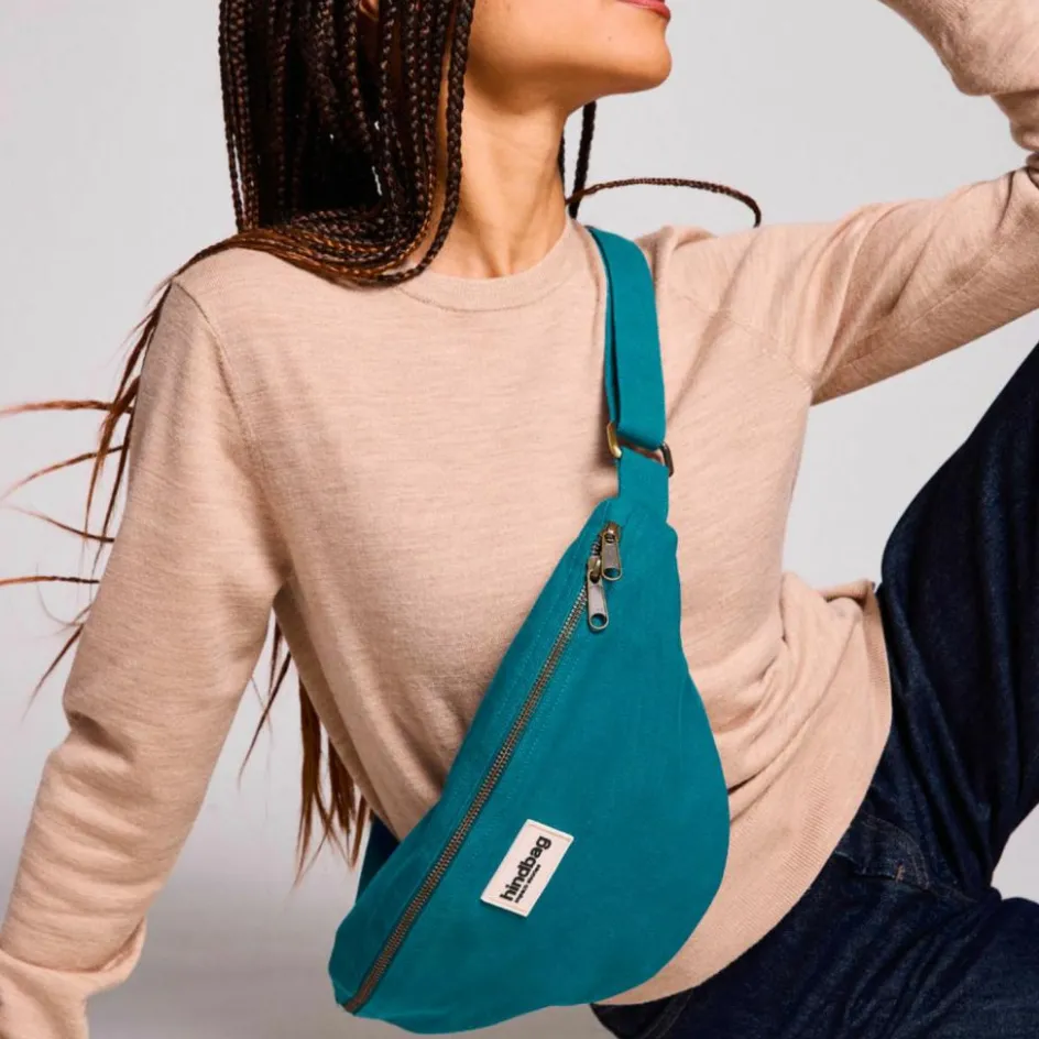 Hot Hindbag Sac banane Sasha L Bleu Paon