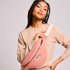 Hot Hindbag Sac banane Sasha L Teddy Rose poudrée