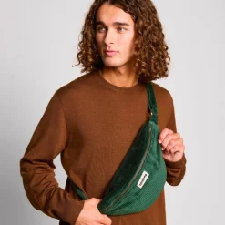 Discount Hindbag Sac banane Sasha L Velours Sapin