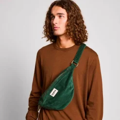 Discount Hindbag Sac banane Sasha L Velours Sapin