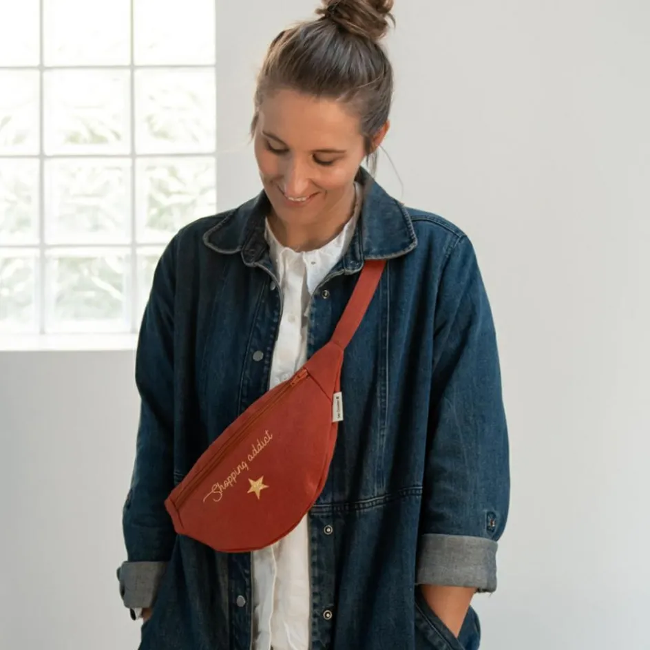 Sac banane terracotta (personnalisable)|Les Griottes Sale