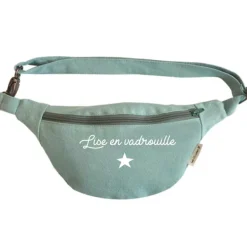 Sac banane vert amande (personnalisable)|Les Griottes Discount
