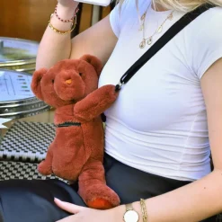 Sac bandoulière Doudou Ours terracotta (30 cm)|Doudou et Compagnie Best