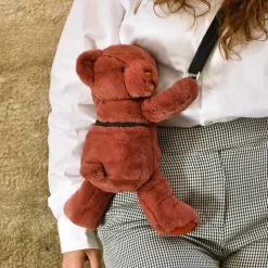Sac bandoulière Doudou Ours terracotta (30 cm)|Doudou et Compagnie Best