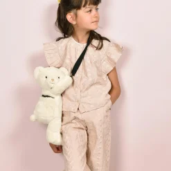 Sac bandoulière Doudou Ours ivoire (30 cm)|Doudou et Compagnie Discount