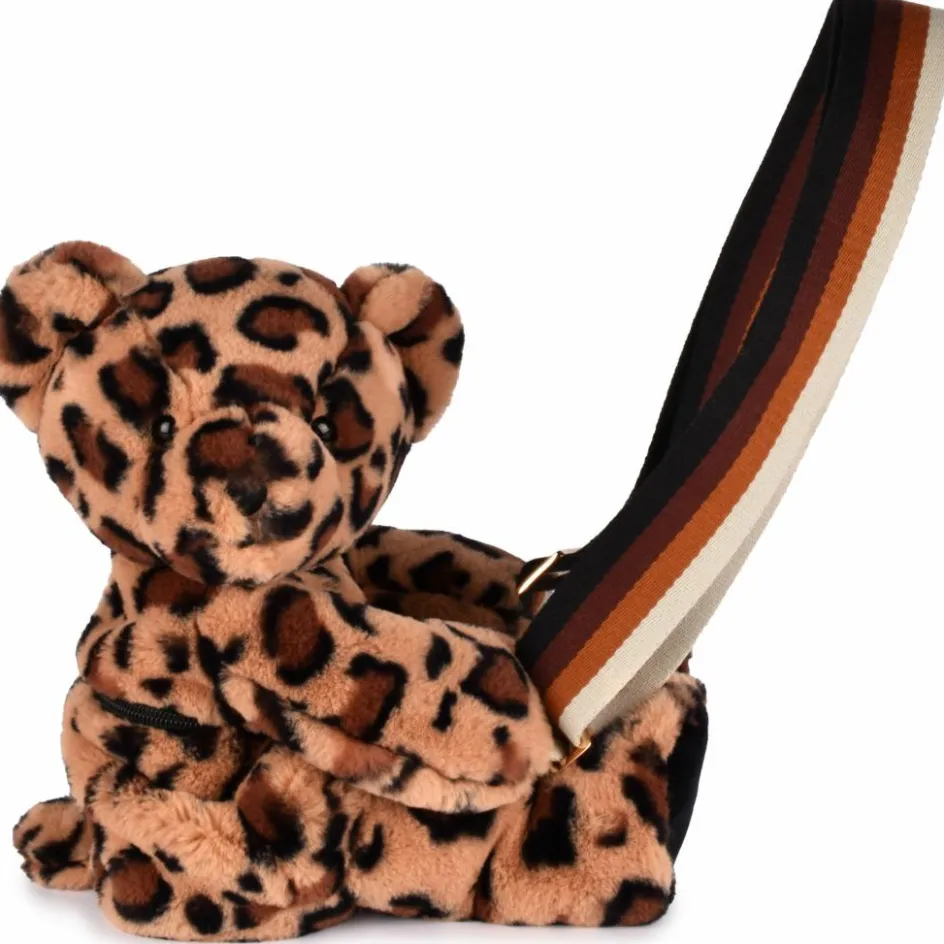 Sac bandoulière Ours léopard (30 cm)|Doudou et Compagnie