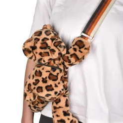 Sac bandoulière Ours léopard (30 cm)|Doudou et Compagnie