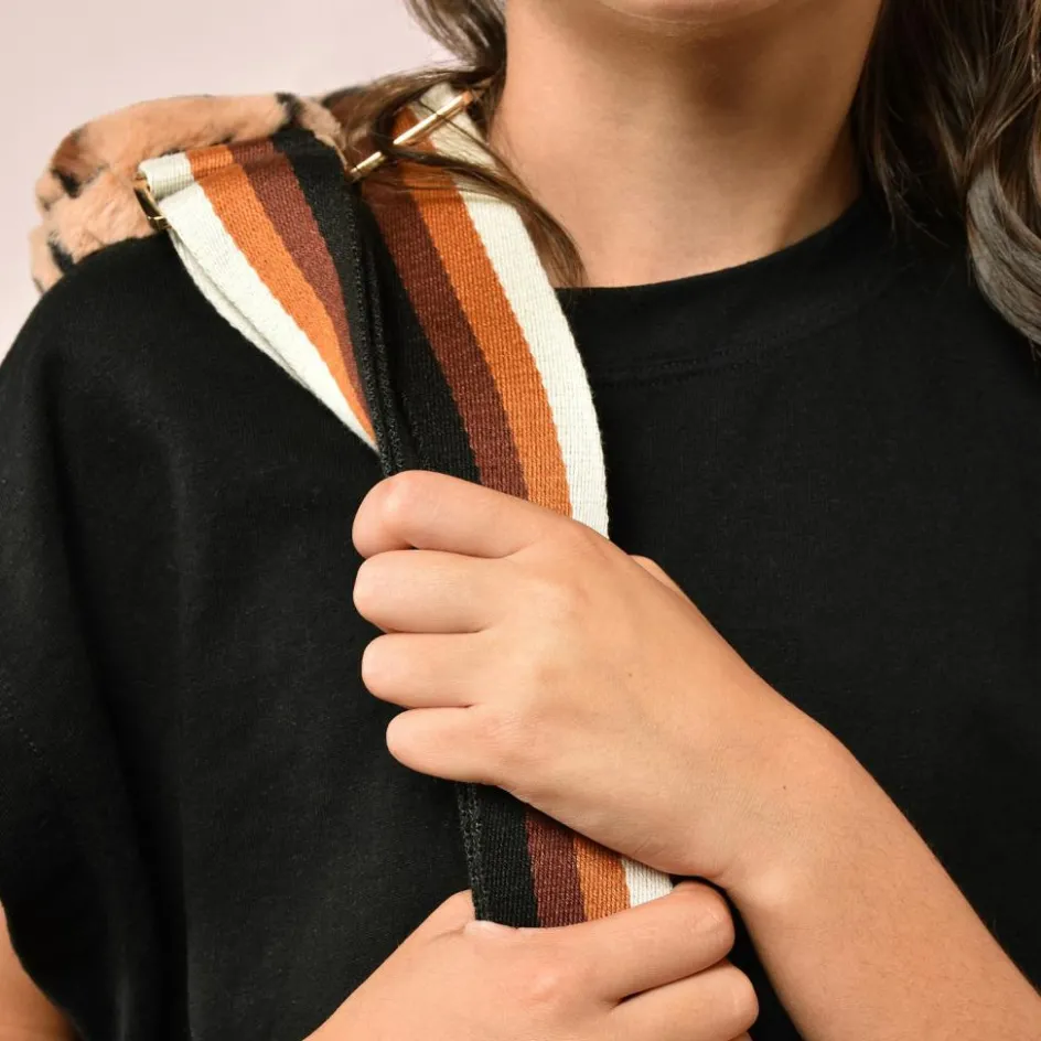 Sac bandoulière Ours léopard (30 cm)|Doudou et Compagnie