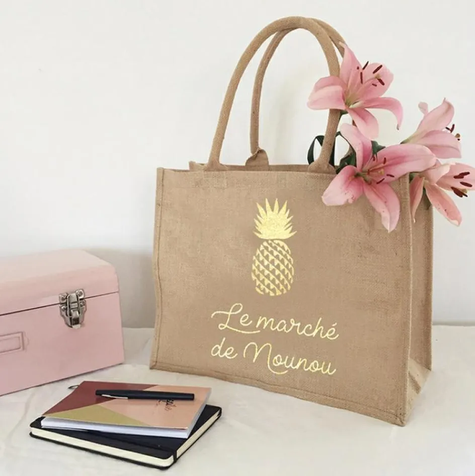 Sac cabas Nounou Ananas (personnalisable)|Les Griottes Online
