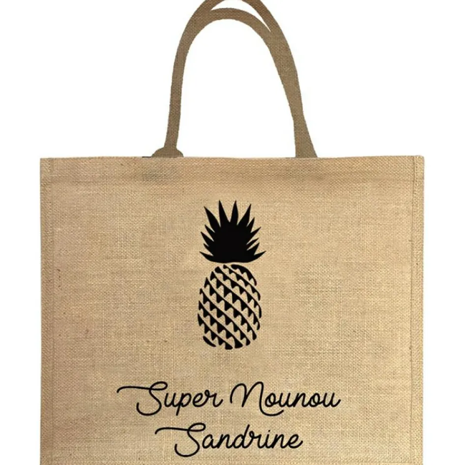 Sac cabas Nounou Ananas (personnalisable)|Les Griottes Online