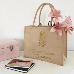 Sac cabas Nounou Ananas (personnalisable)|Les Griottes Online