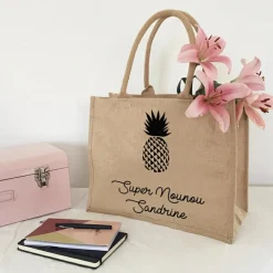 Sac cabas Nounou Ananas (personnalisable)|Les Griottes Online