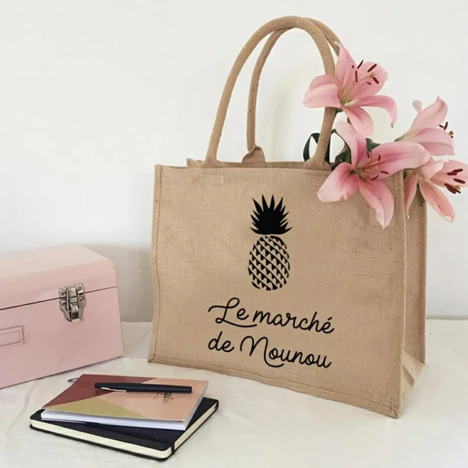 Sac cabas Nounou Ananas (personnalisable)|Les Griottes Online