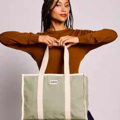 New Hindbag Sac cabas Oscar Vert Argile