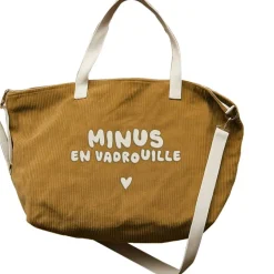 Sac cabas XL velours Minus en vadrouille|Zakuw New