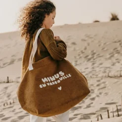 Sac cabas XL velours Minus en vadrouille|Zakuw New