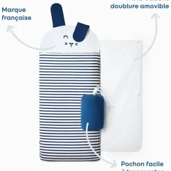 Sac de couchage rayé Lapin (3-6 ans)|Les petites billes Discount