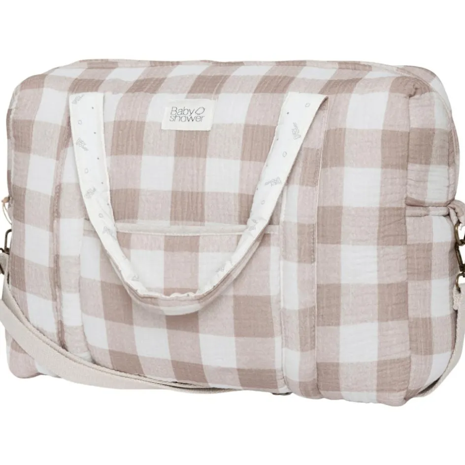 Outlet Babyshower Sac de maternité Camila Vichy Caramel