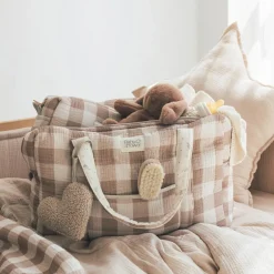 Outlet Babyshower Sac de maternité Camila Vichy Caramel