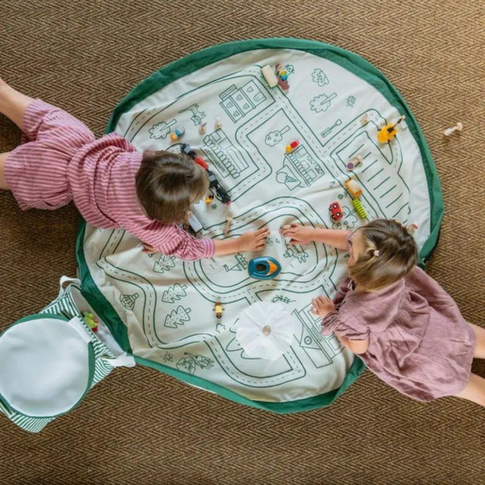 Sac de rangement et tapis de jeu 2 en 1 Soo Roadmap|Play&Go New