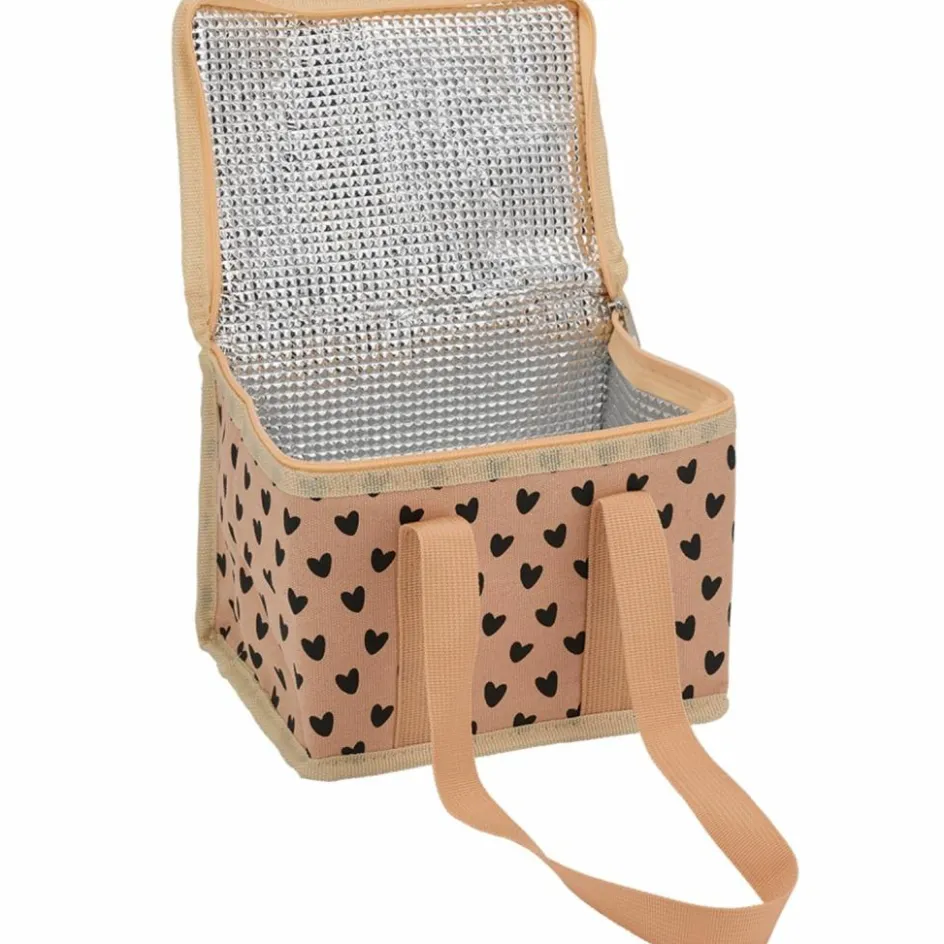 Sac de transport isotherme Cœurs Saumon|Atelier Wagram New