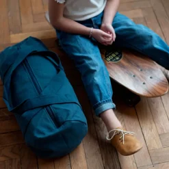 Best Les Griottes Sac de voyage enfant bleu pétrole (personnalisable)