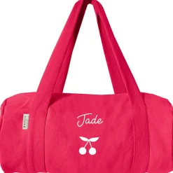 Clearance Les Griottes Sac de voyage enfant rose grenadine (personnalisable)