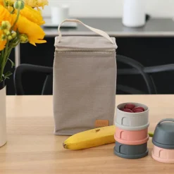 Clearance Béaba Sac isotherme Canvas gris perle