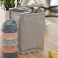 Clearance Béaba Sac isotherme Canvas gris perle