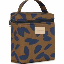 Sac isotherme pour biberon et déjeuner Hyde Park Blue leaves|Nobodinoz Sale