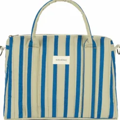 Sac pour poussette Stories Édition limitée Green blue stripes|Nobodinoz Outlet