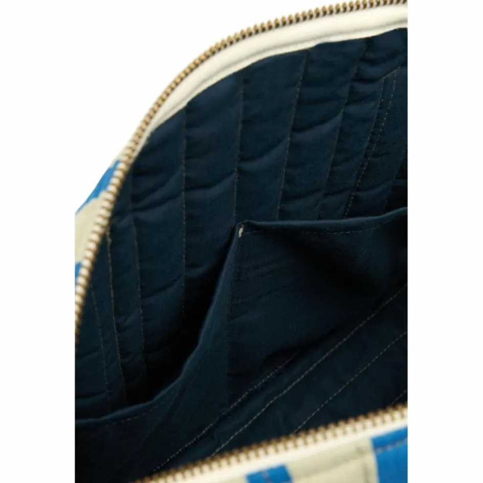 Sac pour poussette Stories Édition limitée Green blue stripes|Nobodinoz Outlet