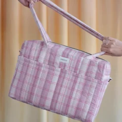 Sale Nobodinoz Sac pour poussette Stories Édition limitée Powder red checks