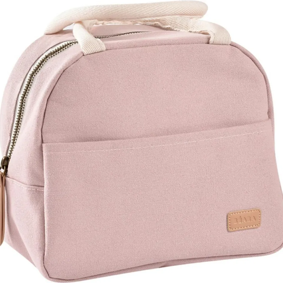 Sac repas isotherme rose poudré|Béaba Discount