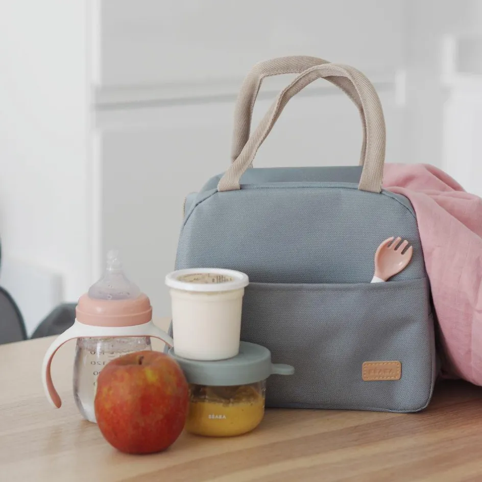 Sac repas isotherme vert sauge|Béaba Best