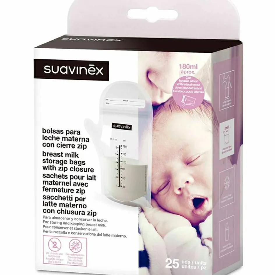 New Suavinex Sachets de conservation du lait maternel (25 sachets)