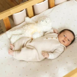 Clearance Trois Kilos Sept Salopette en maille Caramel (1-3 mois)