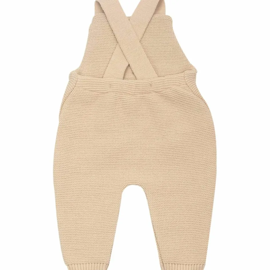 Salopette en maille Sable (1-3 mois)|Trois Kilos Sept New