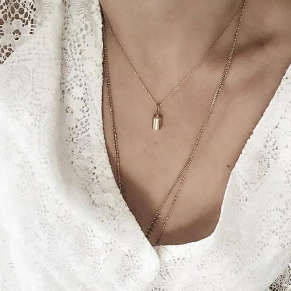 Sautoir personnalisable plaqué or rose|Mon Petit Poids Hot