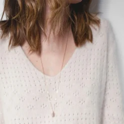 Sautoir personnalisable plaqué or rose|Mon Petit Poids Hot