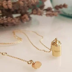 Sale Mon Petit Poids Sautoir personnalisable plaqué or jaune