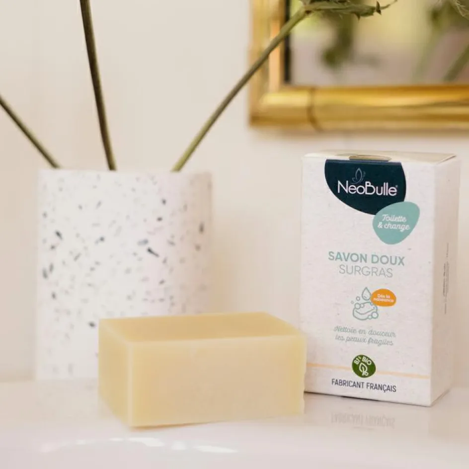 Sale NéoBulle Savon Doux Surgras pour peaux sensibles bio (100 g)
