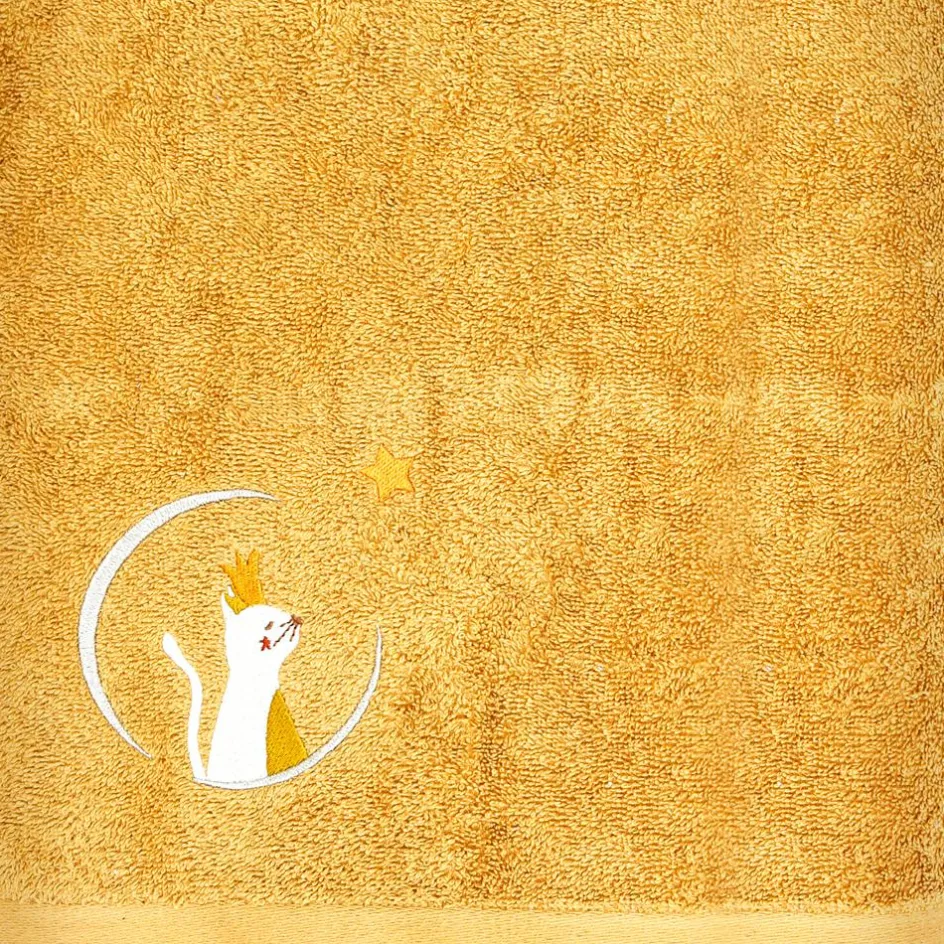 Serviette de bain chat caramel personnalisable (70 x 140 cm)|L'oiseau bateau
