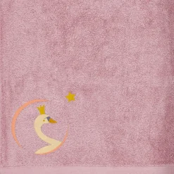 Clearance L'oiseau bateau Serviette de bain cygne vieux rose personnalisable (100 x 100 cm)
